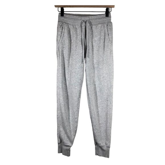 TNA Aritzia Cozy Fleece Boyfriend Sweatpants Gray Size XXS - Picture 1 of 7